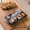 Assiette de sushis en plastique à emporter de qualité alimentaire jetable en gros